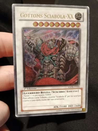 Carta yugioh gottoms sciabola - yugioh,